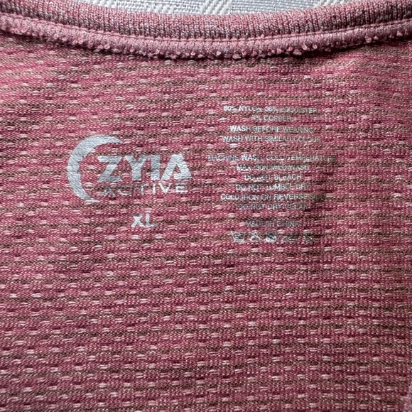 Zyia Active Copper Charged Tank Mauve Pink Heather Racerback Seamless XL - Picture 6 of 6